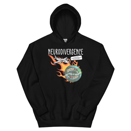 Neurodivergence. Choking on your own fuckery. - Unisex Hoodie
